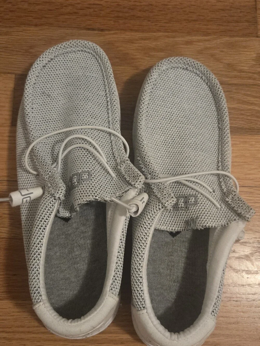 Hey Dude Light Gray Mesh Slip-On Casual Loafers